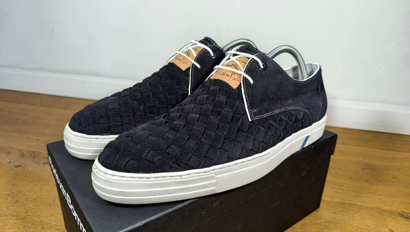 Floris van Bommel herenschoenen maat 8 / 42, Kleding | Heren, Schoenen, Ophalen, Blauw, Floris van Bommel, Zo goed als nieuw