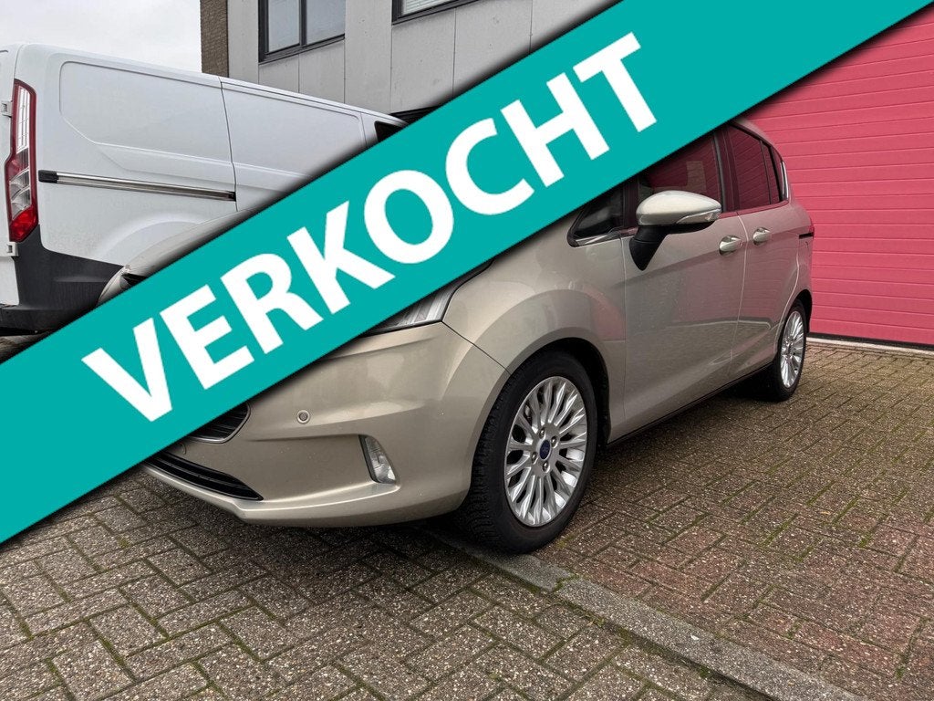 Ford B-Max 1.0 EcoBoost Titanium, Leder, PDC Dealer onder., Auto's, Ford, Voorwielaandrijving, Euro 5, 101 pk, Gebruikt