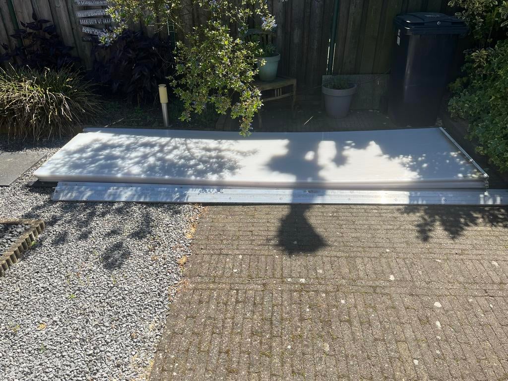 Polycarbonaat kanaalplaten set (6 stuks) met profielen, Ophalen, Gebruikt, Overige materialen, Minder dan 20 mm