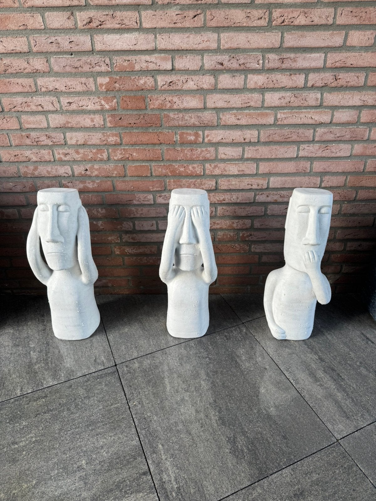 Drie tuin beelden zien horen zwijgen, Tuin en Terras, Overige Tuin en Terras, Ophalen, Gebruikt