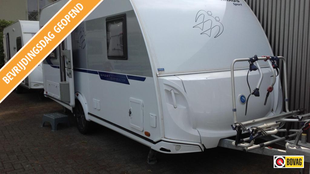 Knaus Sport Silver Selection 450 FU, Schokbreker, Rondzit, Overige typen, 4 tot 5 meter