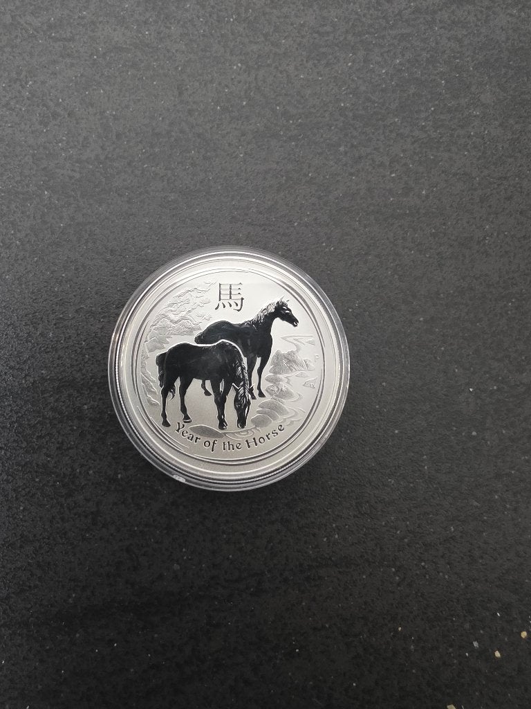 Lunar 2014 1oz, Postzegels en Munten, Munten | Oceanië, Ophalen of Verzenden, Losse munt, Zilver