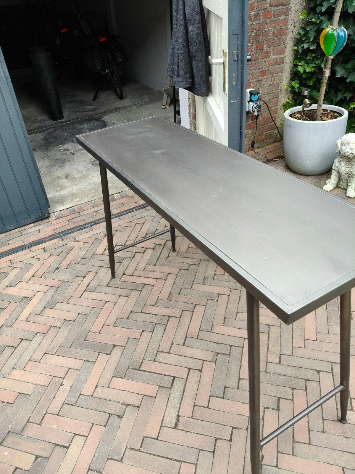 te koop zwarte sitetable, Ophalen, Zo goed als nieuw, 25 tot 50 cm, Rechthoekig