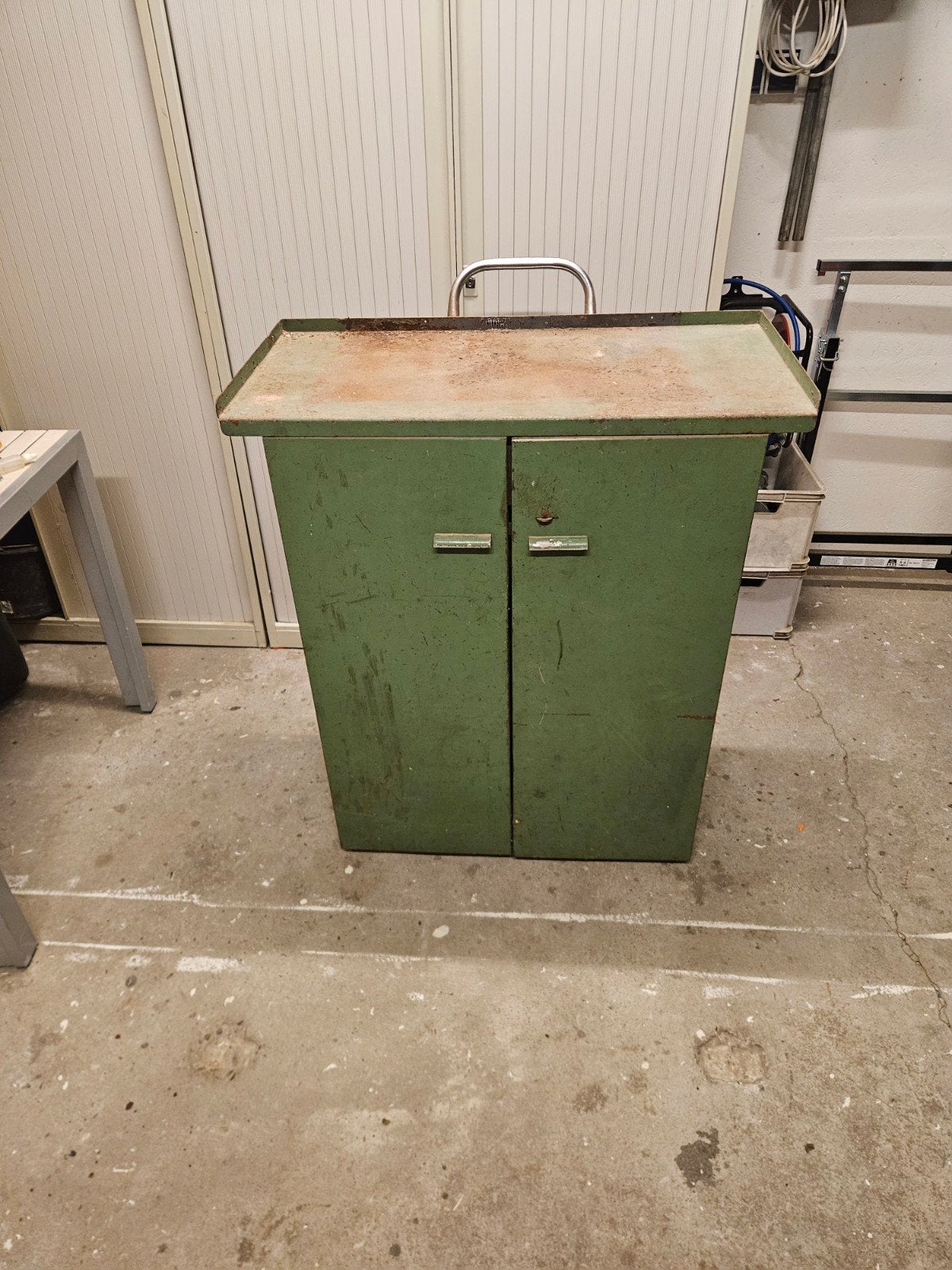 oude vintige stalen werkplaats kast, Huis en Inrichting, Ophalen of Verzenden, Gebruikt
