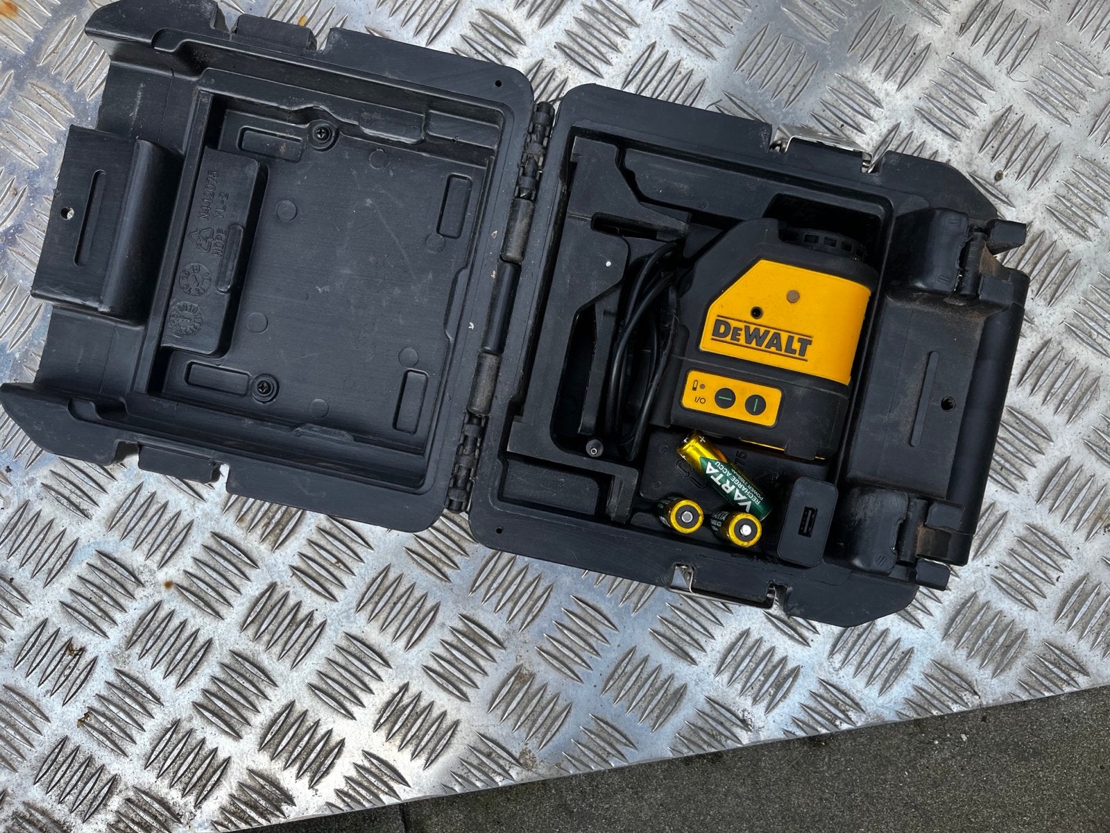DeWalt laserwaterpas in koffer met accessoires, Ophalen of Verzenden, Gebruikt