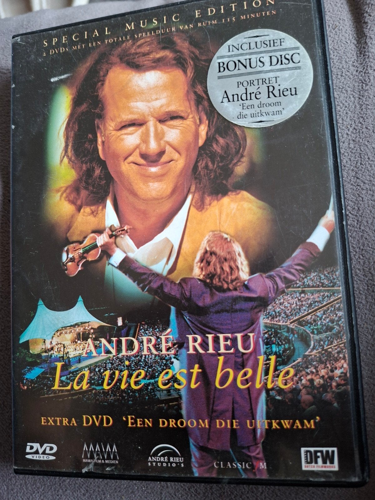 Andre rieu 4 dvd s en 2 cd s, Alle leeftijden, Ophalen of Verzenden, Gebruikt, Concert
