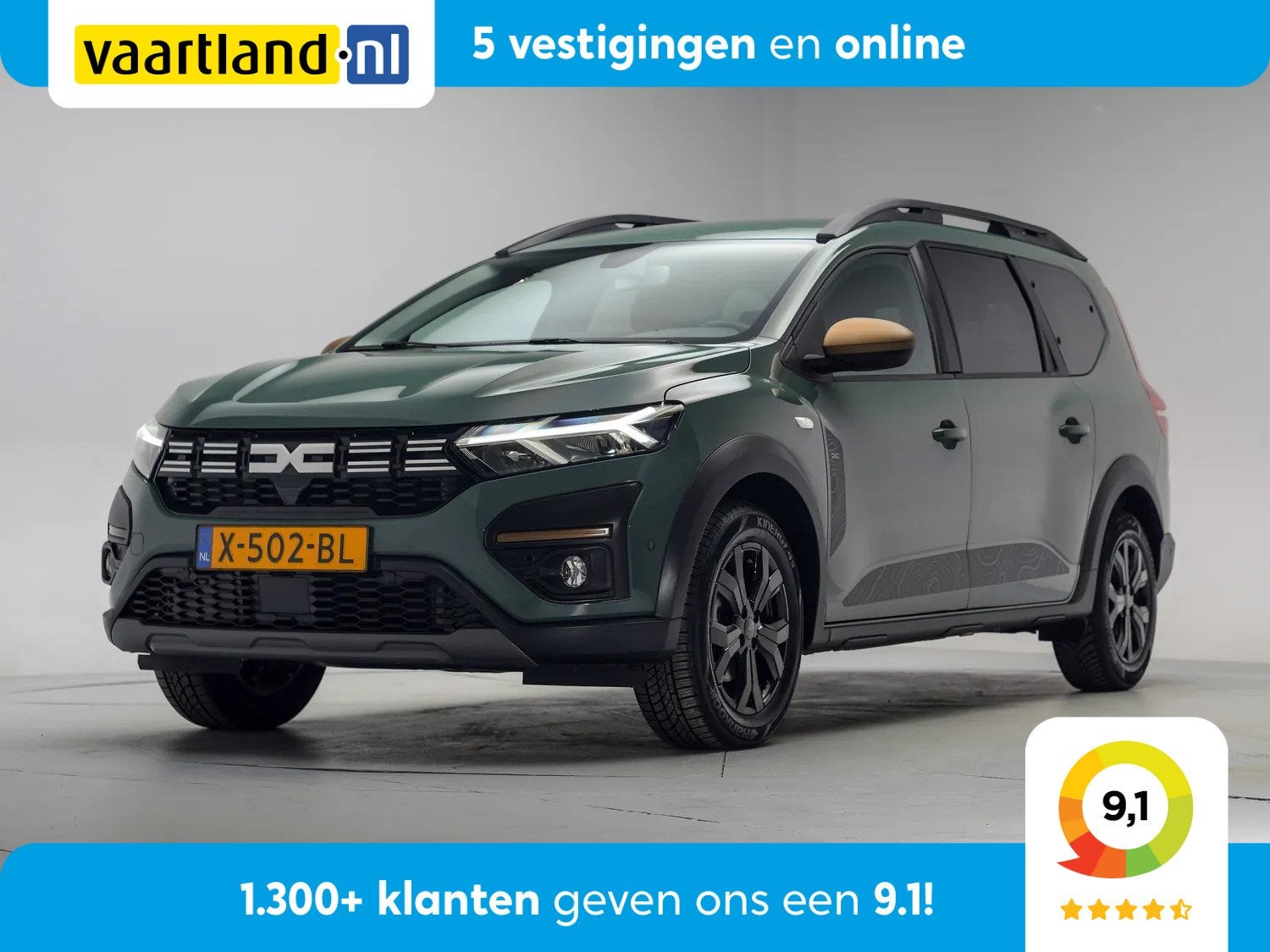Dacia Jogger 1.6 Hybrid 140 Extreme 7p Aut.[Clima /ECC Navi, Auto's, Dacia, 94 pk, Gebruikt, 750 kg, 4 cilinders