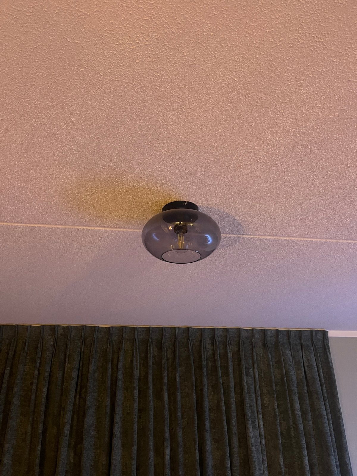 Vetro Plafondlamp met Rookglas - Gamma (17x26), Ophalen, Overige kleuren, Glas, Zo goed als nieuw
