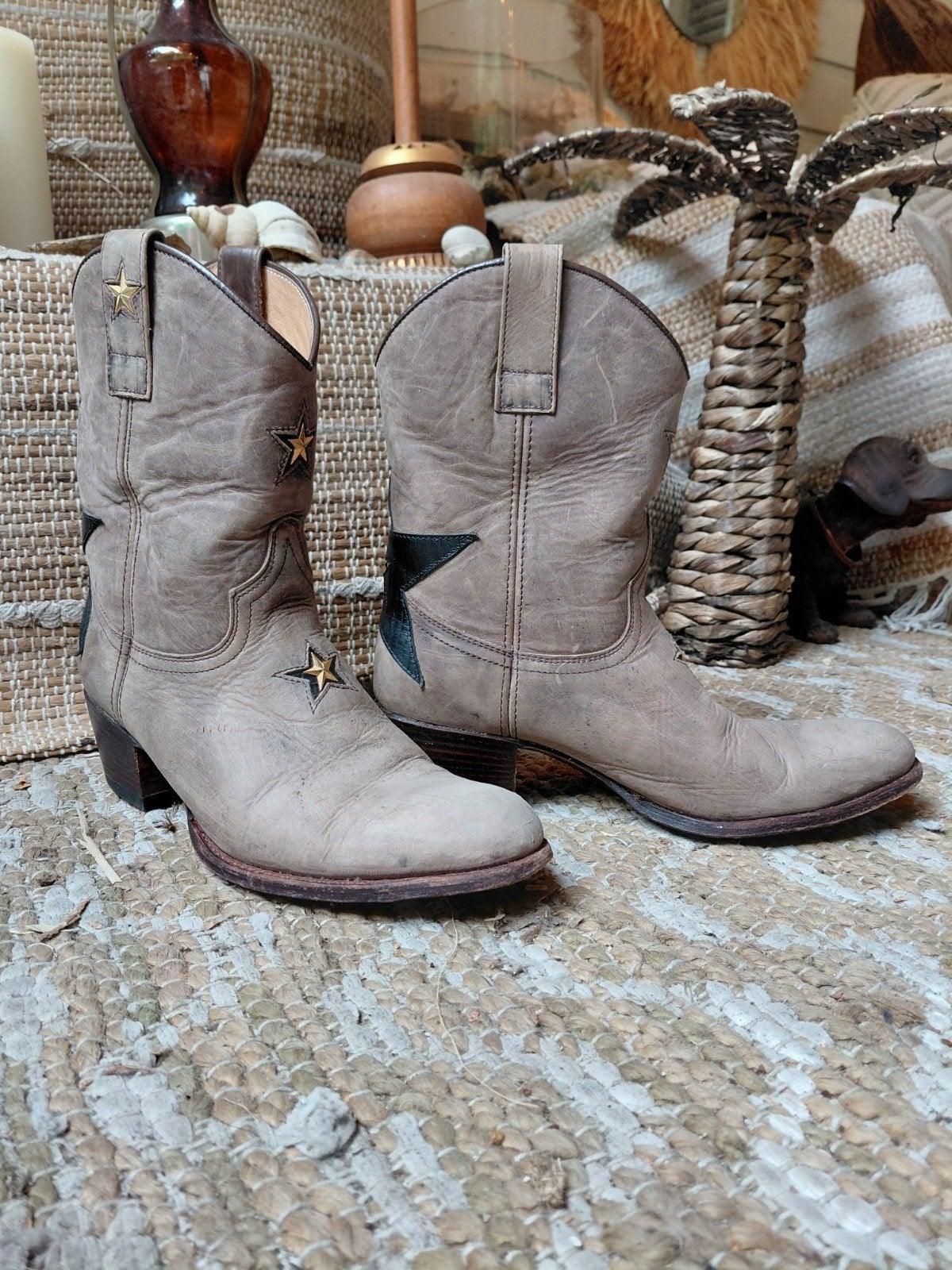 Sendra cowboylaarzen maat 39 met sterren, Sendra, Bruin, Lage of Enkellaarzen, Ophalen of Verzenden