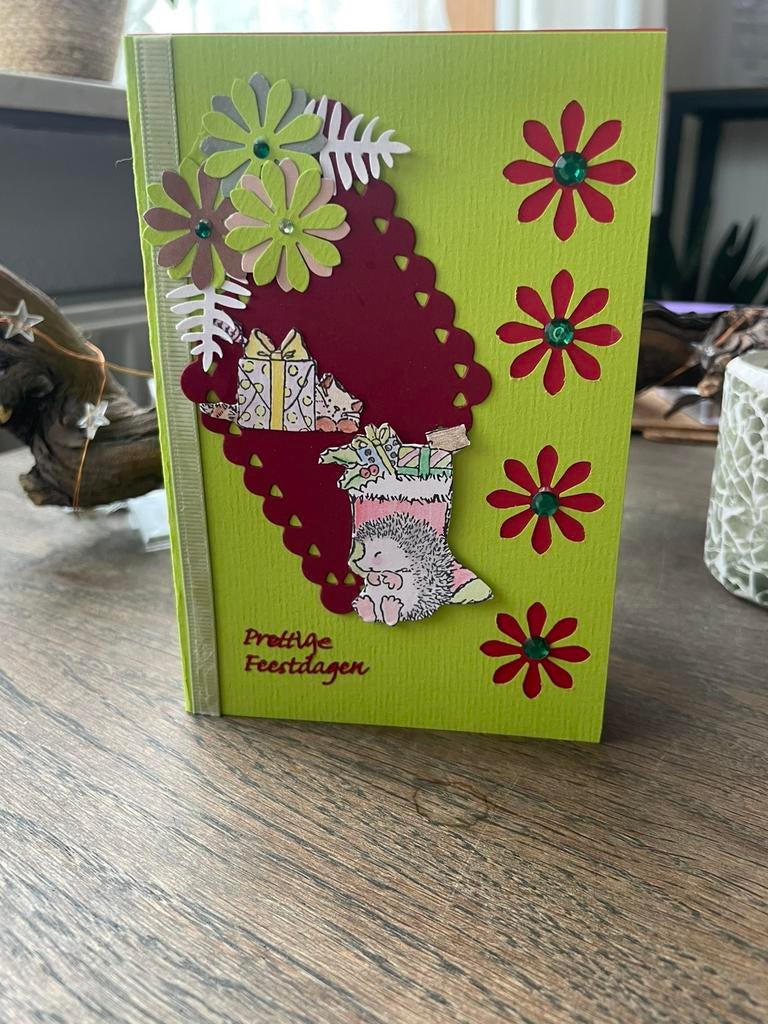 Scrapkaart prettige feestdagen, Verzenden, Nieuw, Kerst