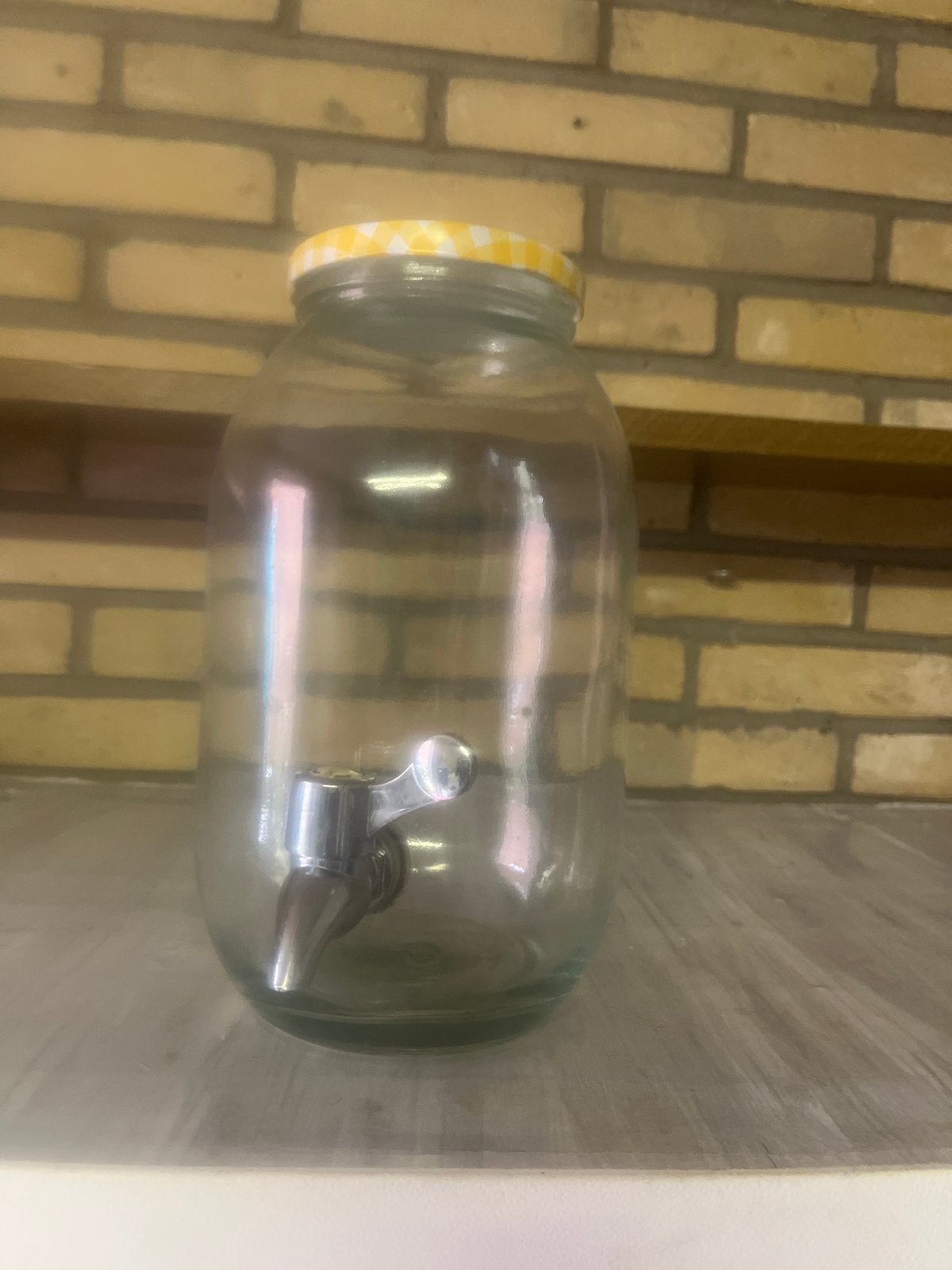 Glazen drankdispenser met kraantje, Huis en Inrichting, Keuken | Keukenbenodigdheden, Ophalen of Verzenden, Overige merken, Glas