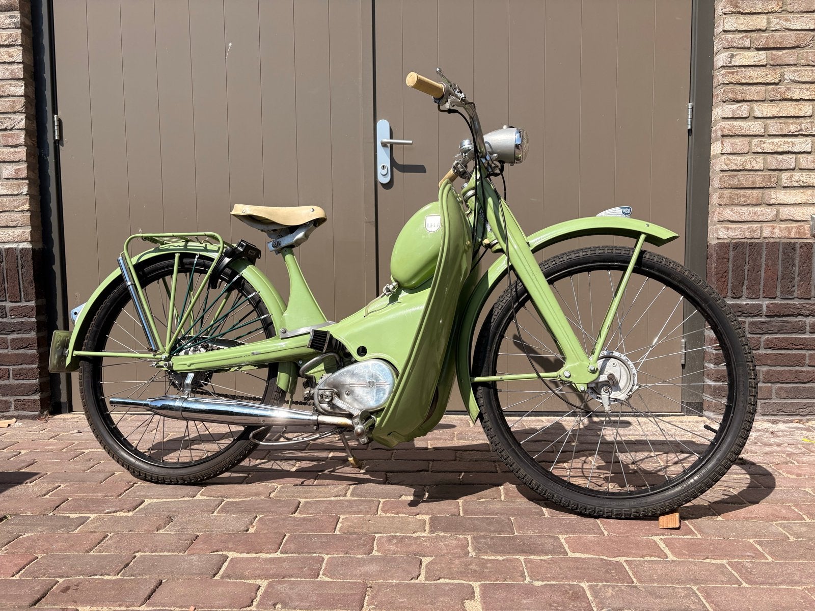 NSU Quickly 1956 t.k. Tevens gezocht alle merken oldtimers, Fietsen en Brommers, Overige merken, Maximaal 45 km/u, 3 versnellingen