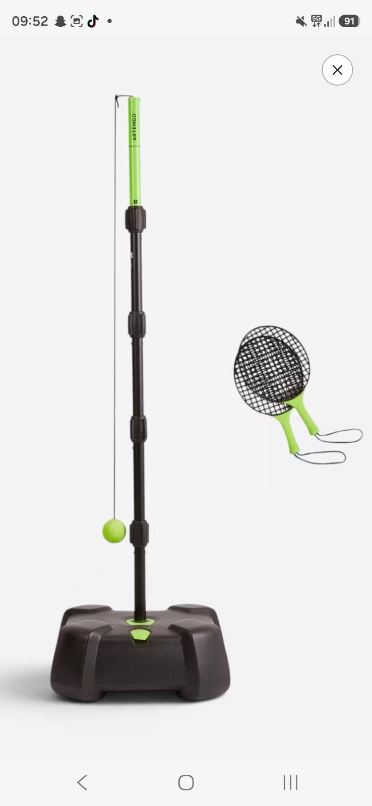 decathlon ARTENGO tennispaal speedball
Tennispaal set "Turnb, Ophalen, Zo goed als nieuw