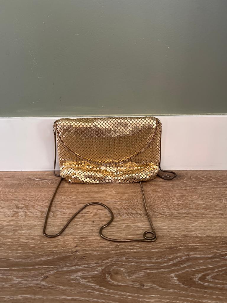 Vintage Gouden Avondtasje - Chique en Tijdloos, Ophalen, Gebruikt, Overige kleuren, Avondtasje