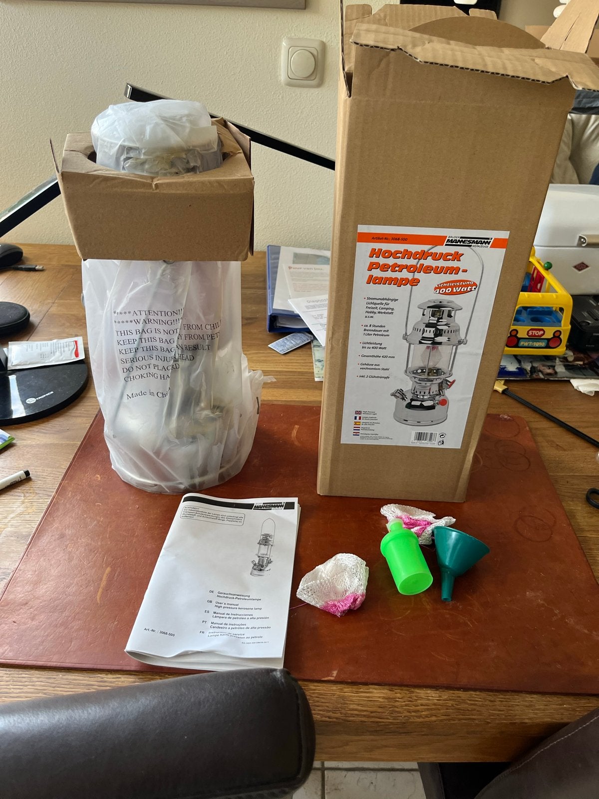 Mannesmann Hogedruk Petroleumlamp 400 Watt, Verzenden