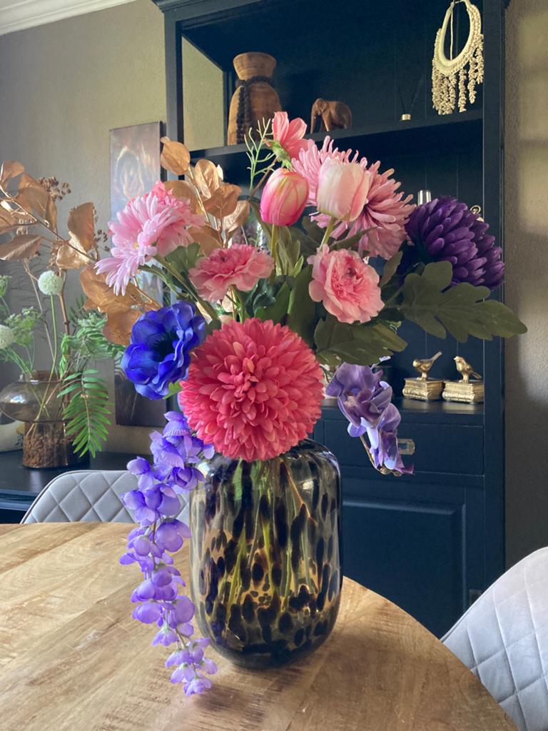 Boeket Lief van Zijden bloemen Zijde Los, Ophalen of Verzenden, Boeket, Meerkleurig, Nieuw