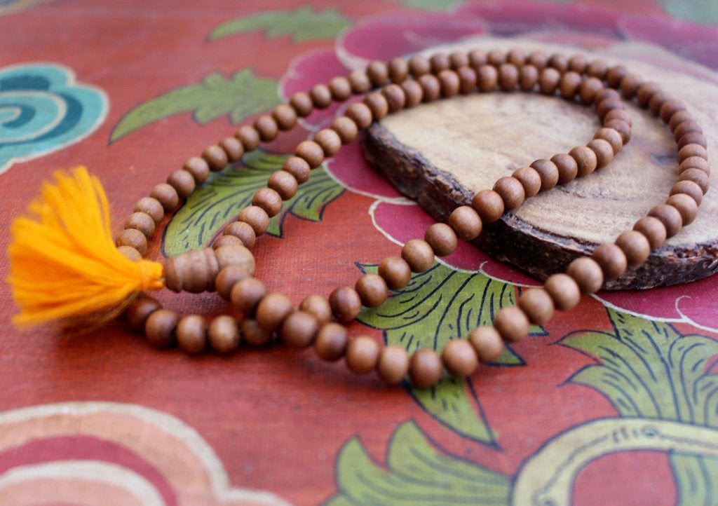 Gebedsmala van sandelhout, Overige materialen, Verzenden, Nieuw, Nepalhandwerk.nl