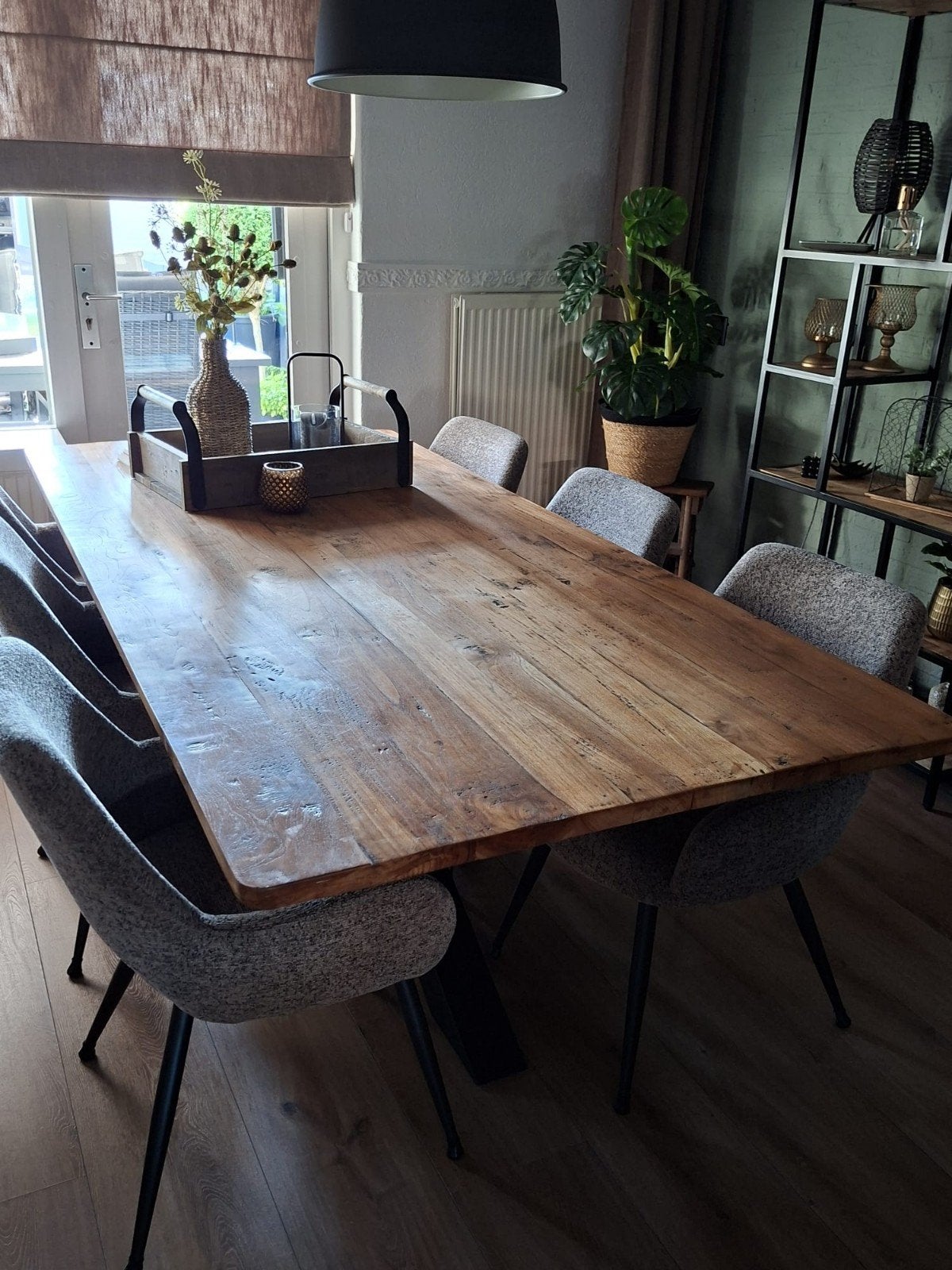 Eetkamer tafel, Ophalen of Verzenden, Rechthoekig, 200 cm of meer, 50 tot 100 cm