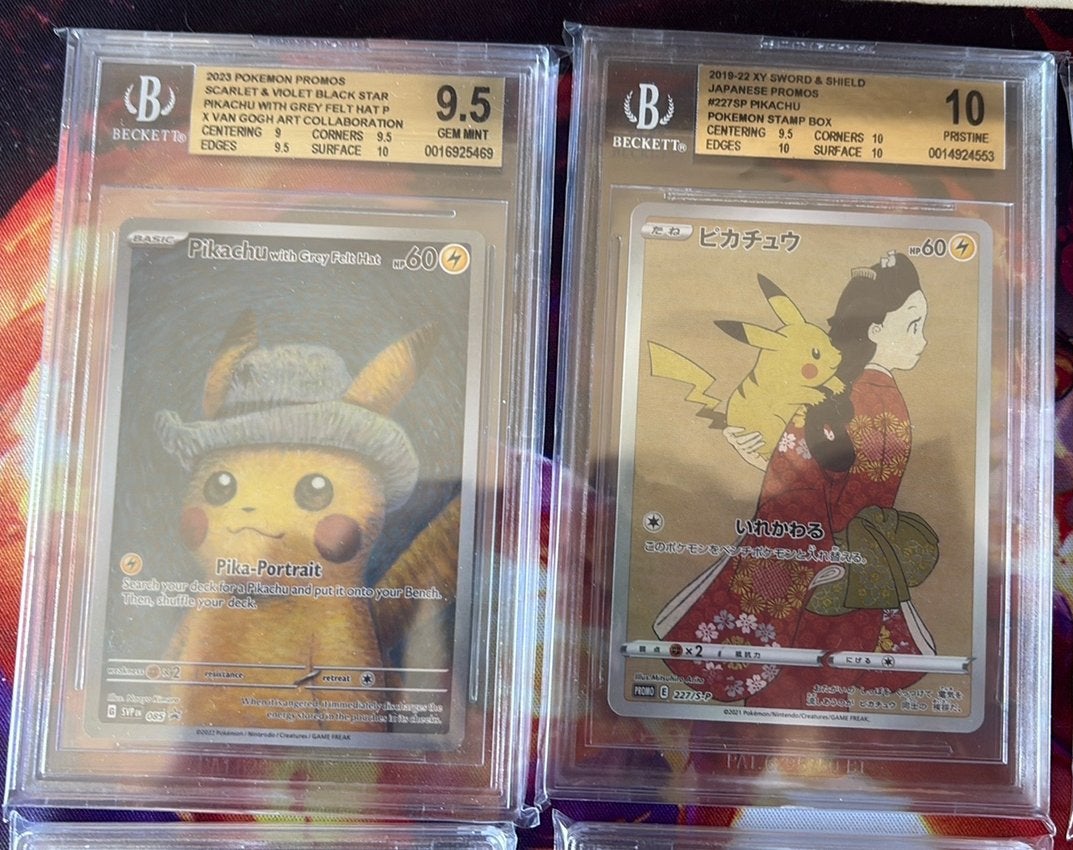 Pikachu Van Gogh & Pikachu Post Stamp 227, Ophalen of Verzenden, Zo goed als nieuw, Losse kaart, Foil