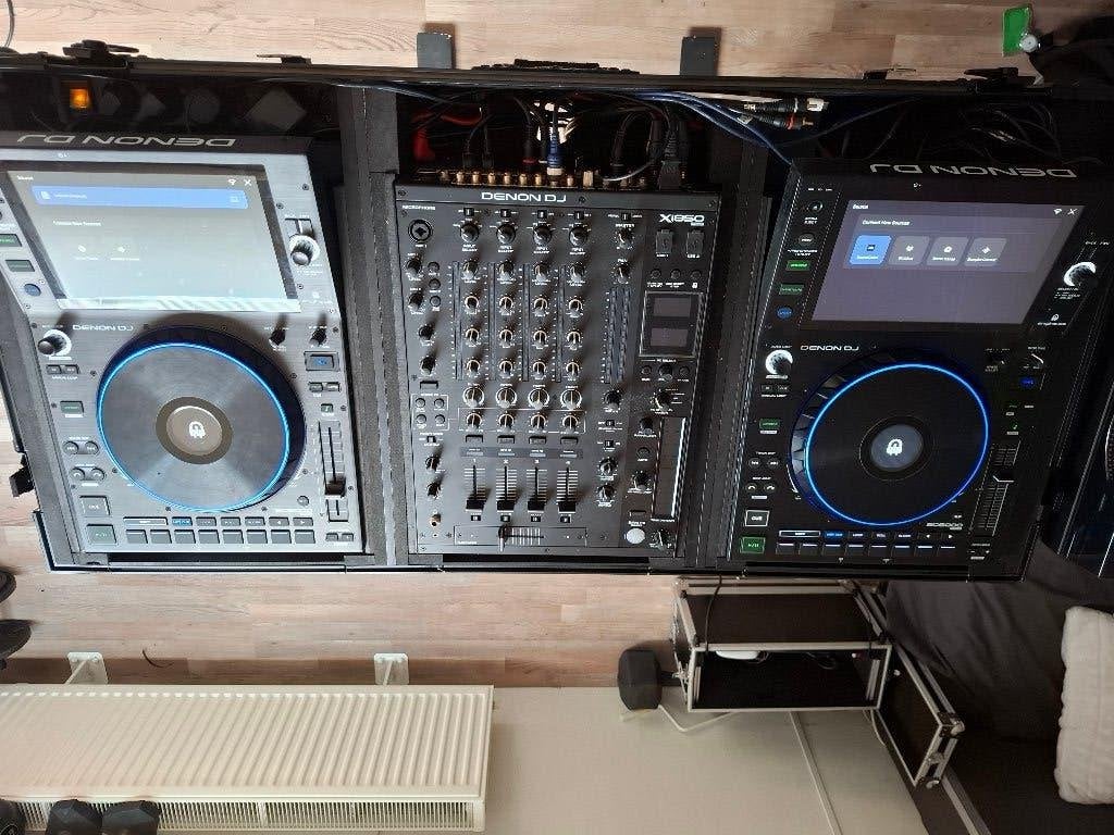 Denon DJ Set: 2x SC6000 + X1850 Miixer + case en decksavers, Ophalen of Verzenden, Zo goed als nieuw, Dj-set, Denon