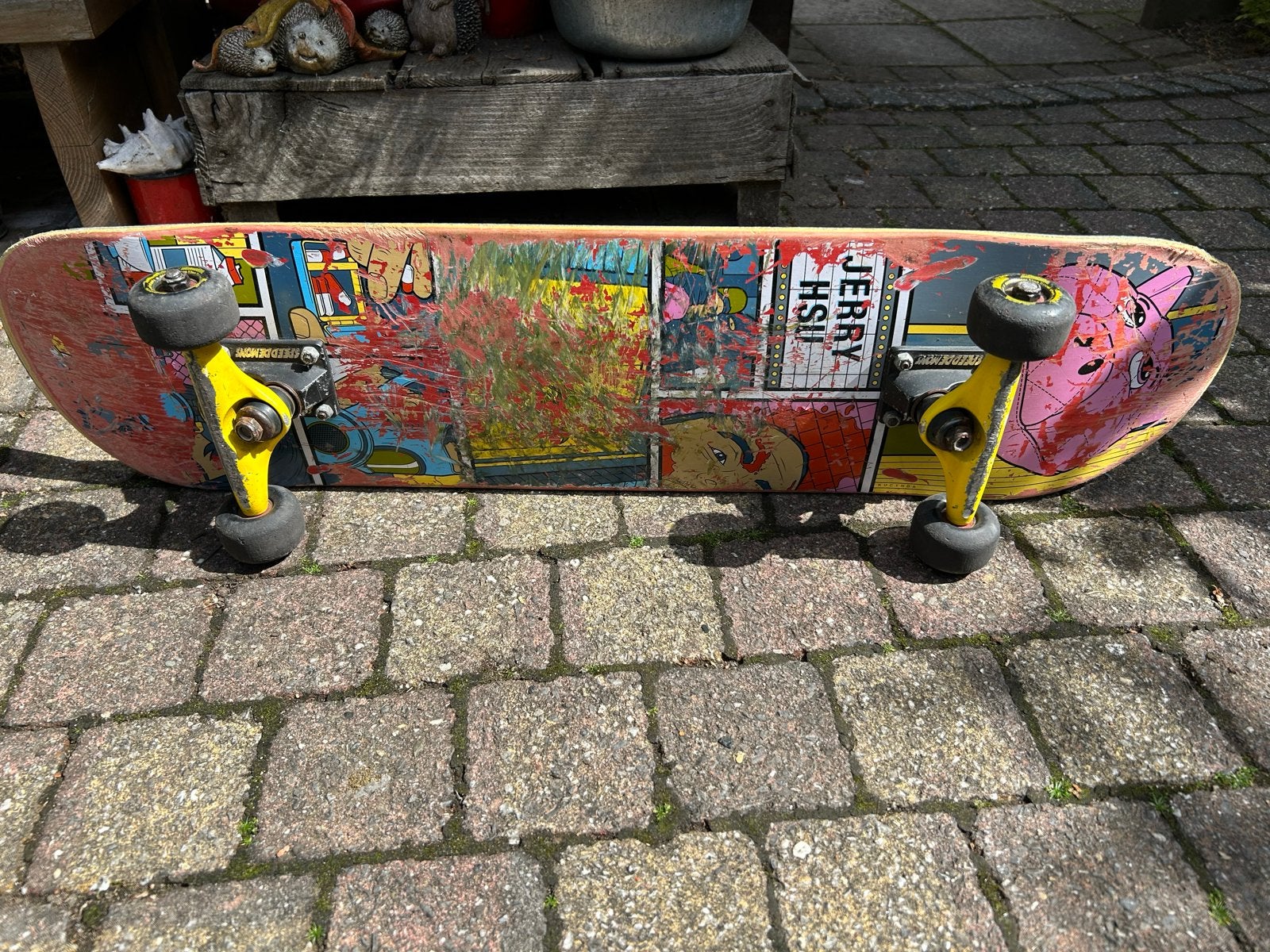 Gebruikt Skateboard, merk "Speeddemons", Sport en Fitness, Skateboarden, Gebruikt, Skateboard, Ophalen