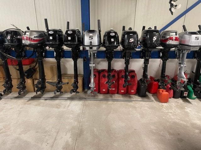 Voorraad 2,3.5, 4,5,6 PK 4 Takt motoren Mercury/Yamaha,enz, Watersport en Boten, Gebruikt, Overige brandstoffen, Buitenboordmotor