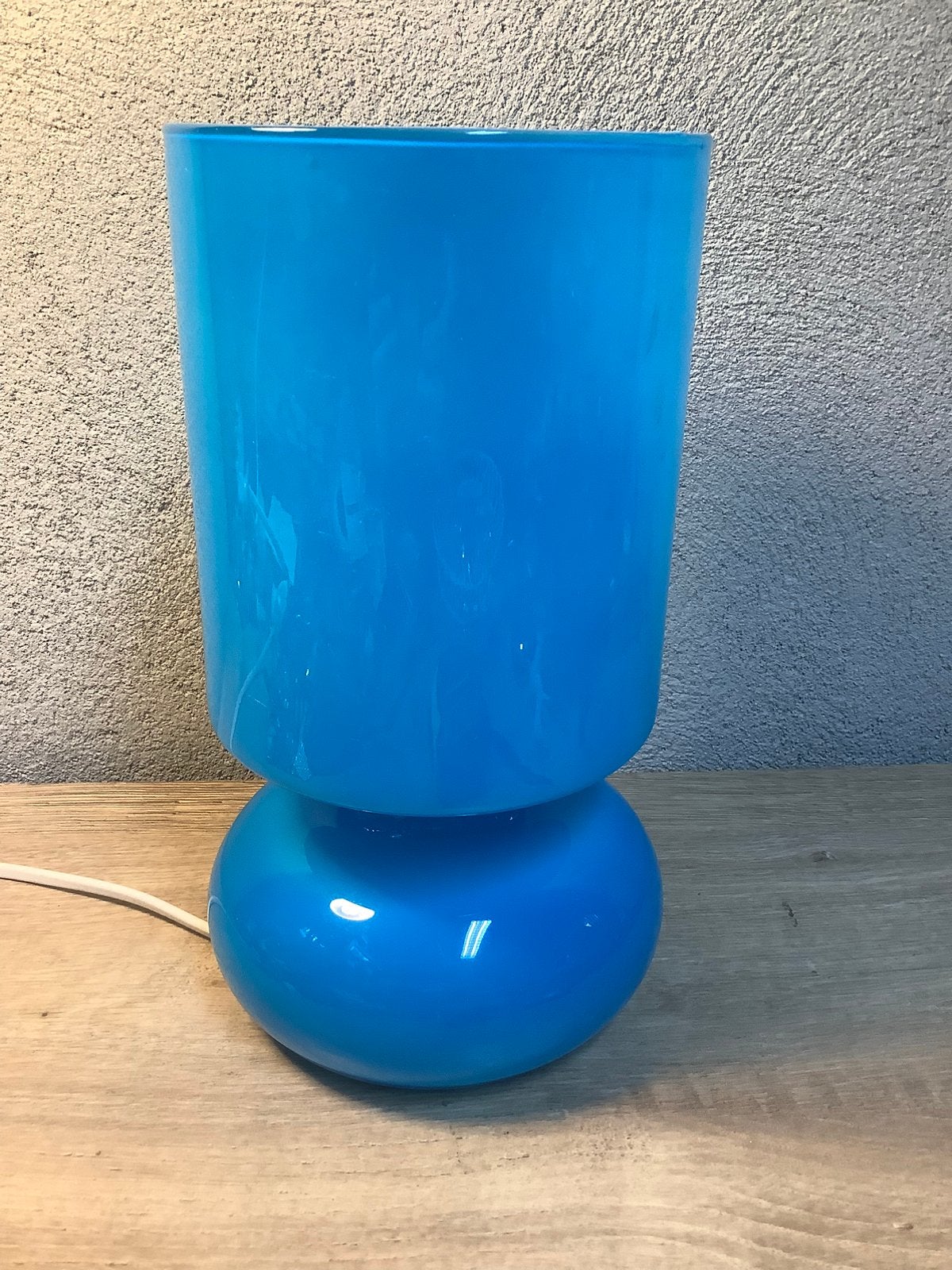Vintage Ikea blauwe lamp Lykta, Ophalen of Verzenden, Gebruikt, IKEA, Vintage