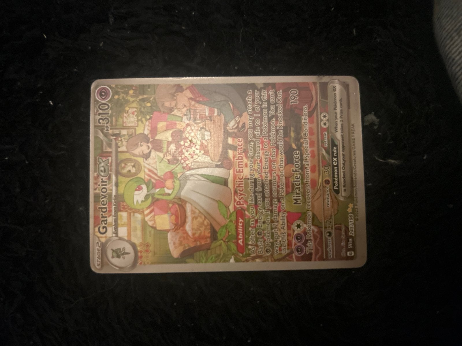 Gardevoir ex 310/190 Pokémon kaart - Obsidian Flames, Ophalen of Verzenden, Zo goed als nieuw, Losse kaart