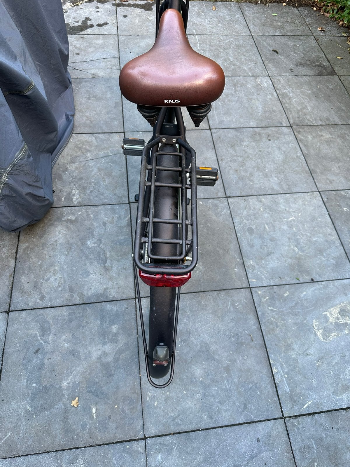 Cortina moederfiets met stuurslot en achteruittraprem, Terugtraprem, Gebruikt, Dubbele standaard, Ophalen