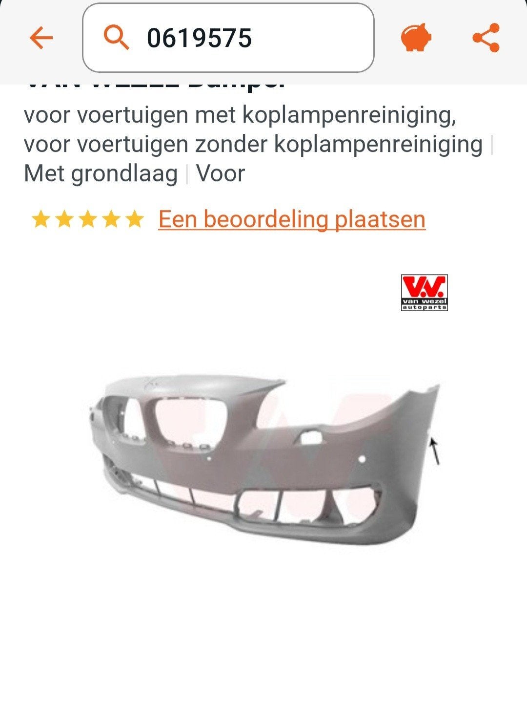 Voorbumper BMW F10/F11 met koplampreiniging, Auto-onderdelen, Ophalen, Voor, Nieuw, Bumper
