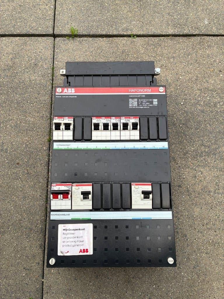 Groepenkast abb met fornuisgroep, Ophalen of Verzenden, Zo goed als nieuw, ABB, Groepenkast