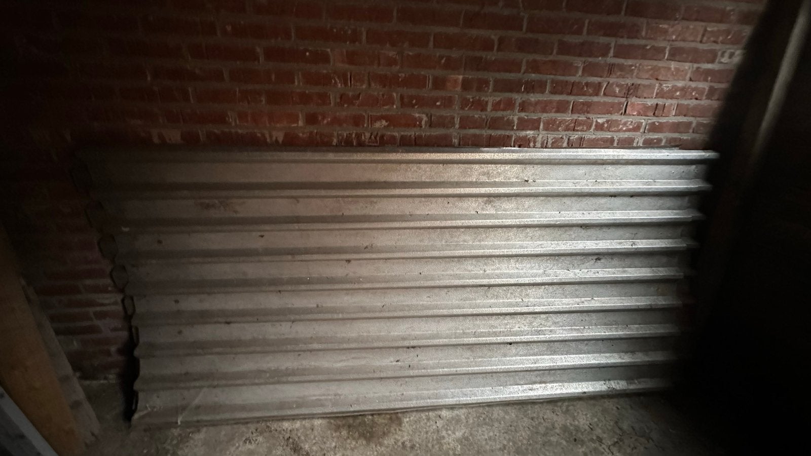 3 gebruikte dakplaten voor kennel of afdak, Gebruikt, Metaal, Grijs, Ophalen