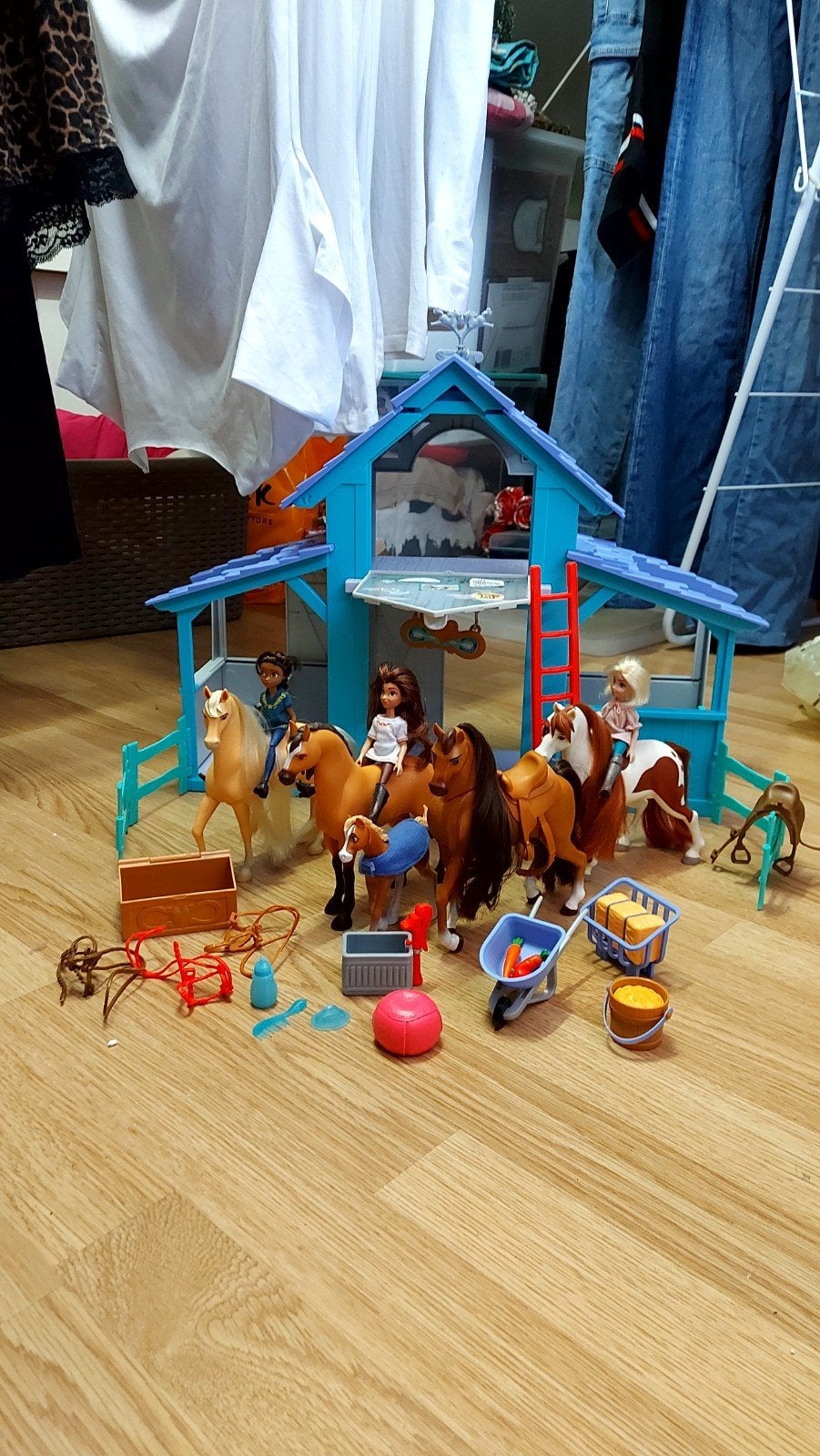 Paarden speelset spirit, Kinderen en Baby's, Speelgoed | Playmobil, Ophalen of Verzenden, Zo goed als nieuw, Complete set, Overige typen