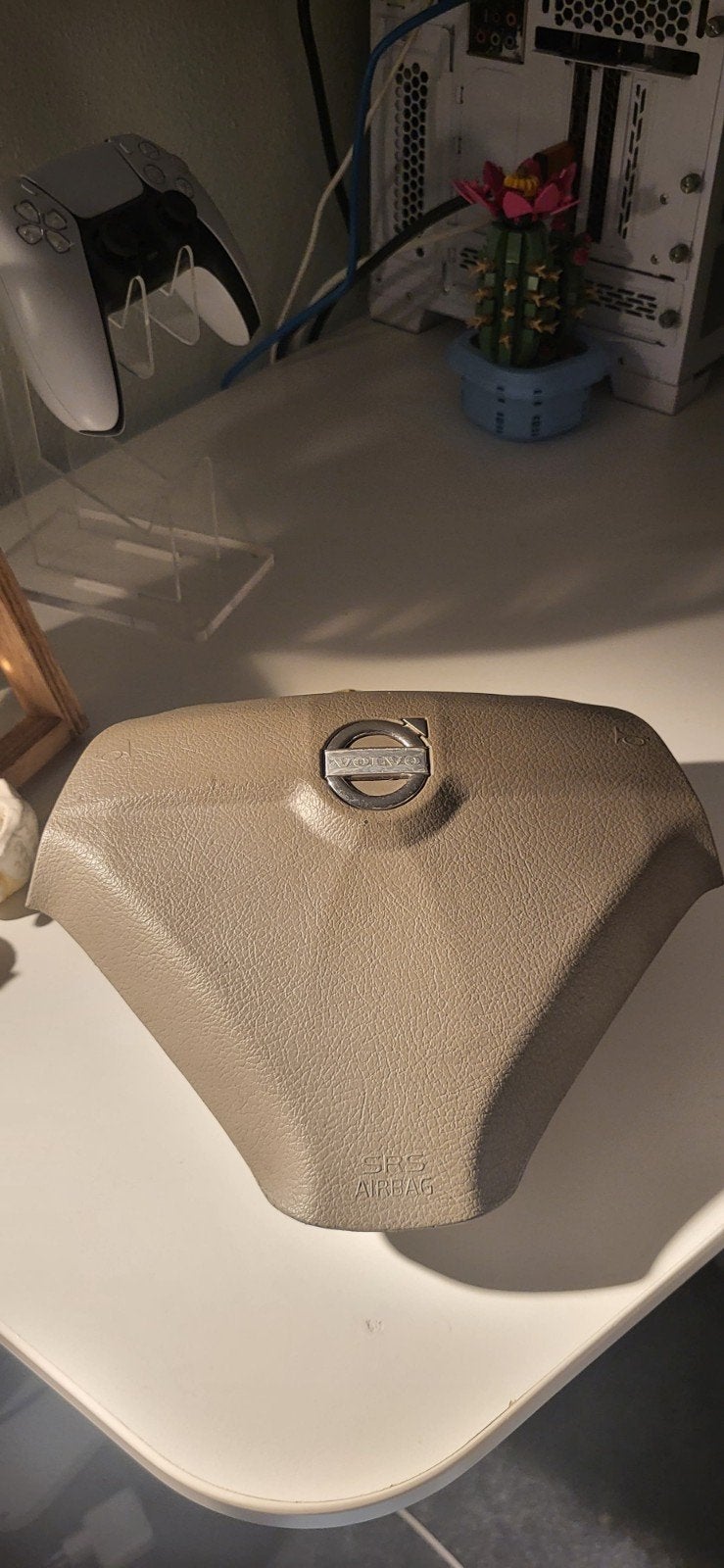 Volvo Airbag 3 spaaks xc90 V70 S60 stuur beige, Auto-onderdelen, Ophalen of Verzenden, Gebruikt, Volvo