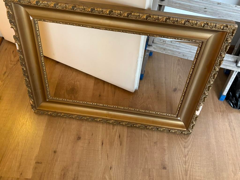 Antieke lijst goud barok brocante opknapper, Antiek en Kunst, Curiosa en Brocante, Ophalen