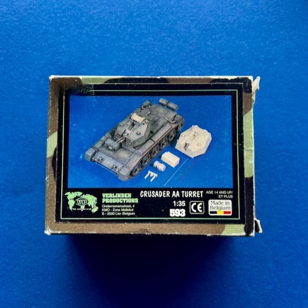 Verlinden	593	CRUSADER AA Turret	1/35	Vintage, Verzenden, Nieuw, 1:35 tot 1:50
