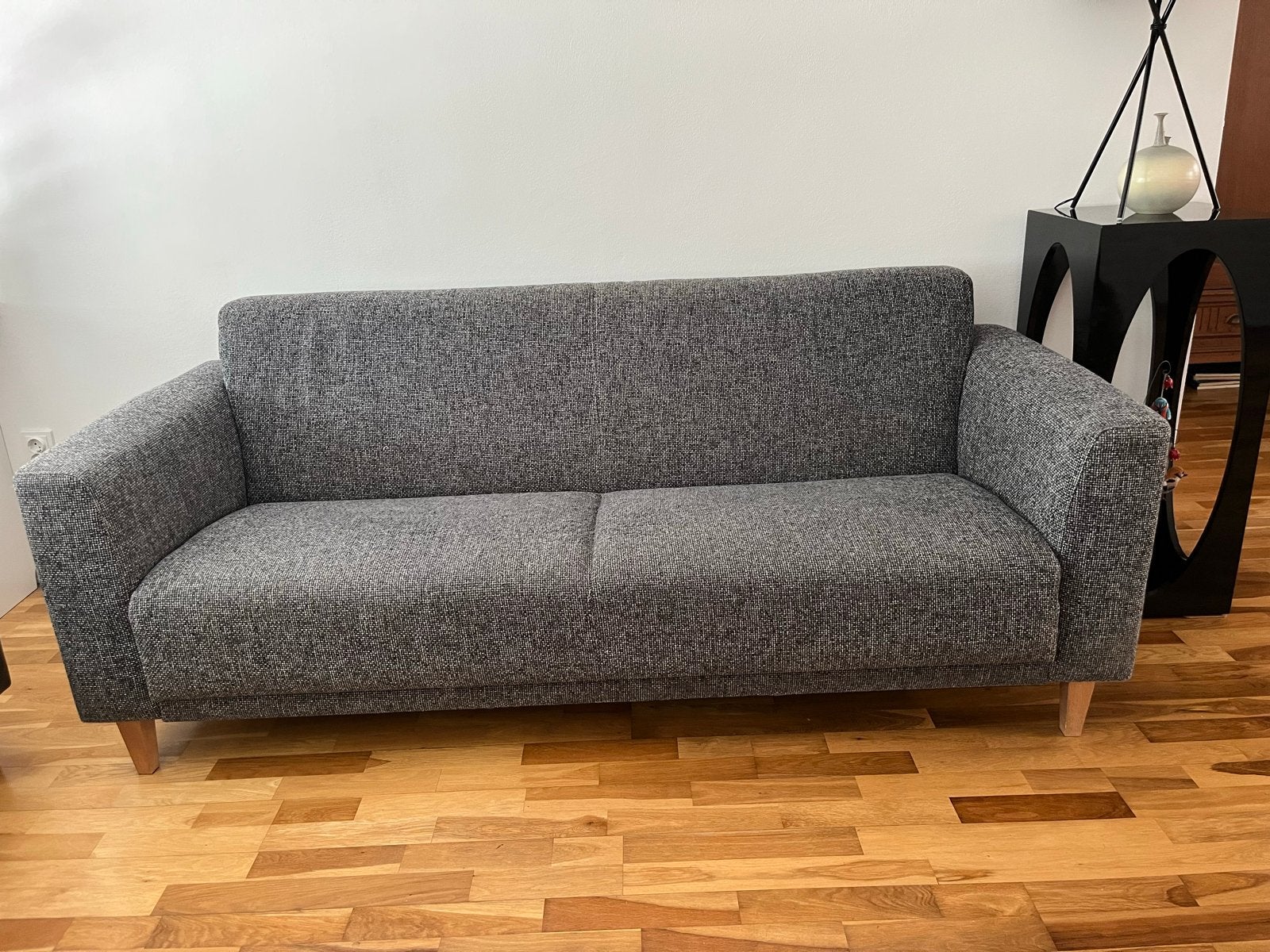 Comfortabele 2-zitsbank, stof en leer, Ophalen, Gebruikt, 150 tot 200 cm, Tweepersoons