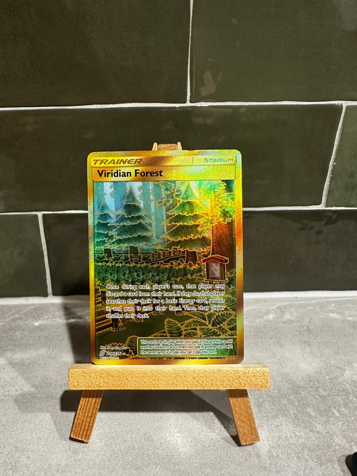 Pokemon Viridian Forest 256/236, Ophalen of Verzenden, Zo goed als nieuw, Losse kaart