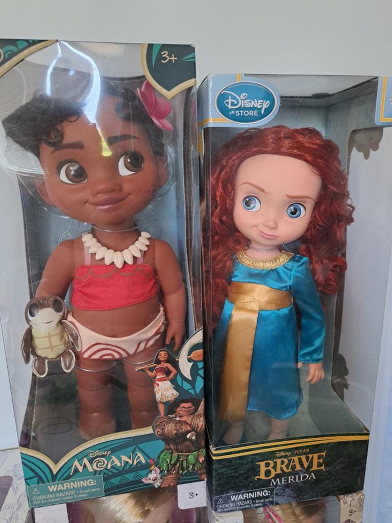 Disney Animator Moana en Merida €30 per pop, Verzamelen, Poppen, Ophalen of Verzenden, Pop