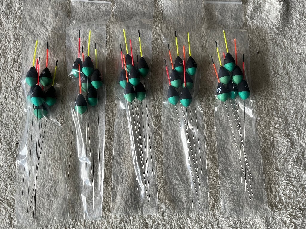 adv 171a / NIEUW set 30 dobbers TUBERTINI 2,00gr, Watersport en Boten, Ophalen of Verzenden, Nieuw, Dobber of Lood