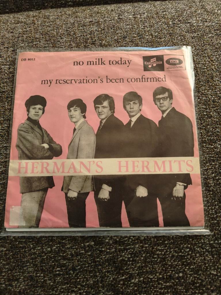 Herman's hermits -No milk today ( Scandinavian), Cd's en Dvd's, Vinyl Singles, Ophalen of Verzenden, Gebruikt, Pop