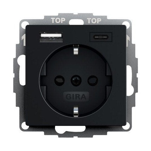 WCD RA 1V + USB A+C mat zwart, Verzenden, Nieuw