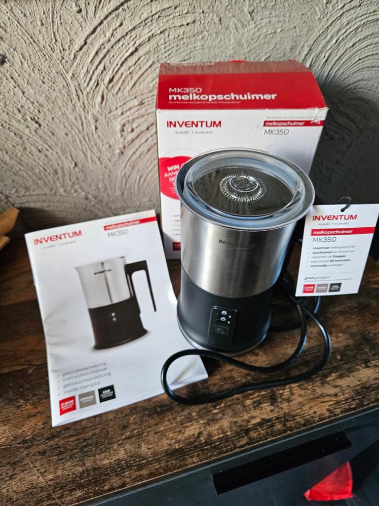 Inventum MK350 Melkopschuimer - Nieuw in doos, Witgoed en Apparatuur, Melkopschuimers, Ophalen of Verzenden, Nieuw