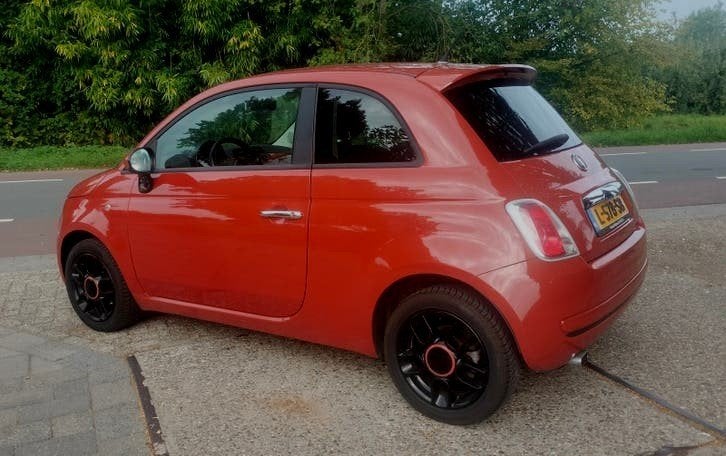 Fiat 500 1.4 16V 100PK Sport  2008, Auto's, Voorwielaandrijving, 31 €/maand, 4 stoelen, 100 pk
