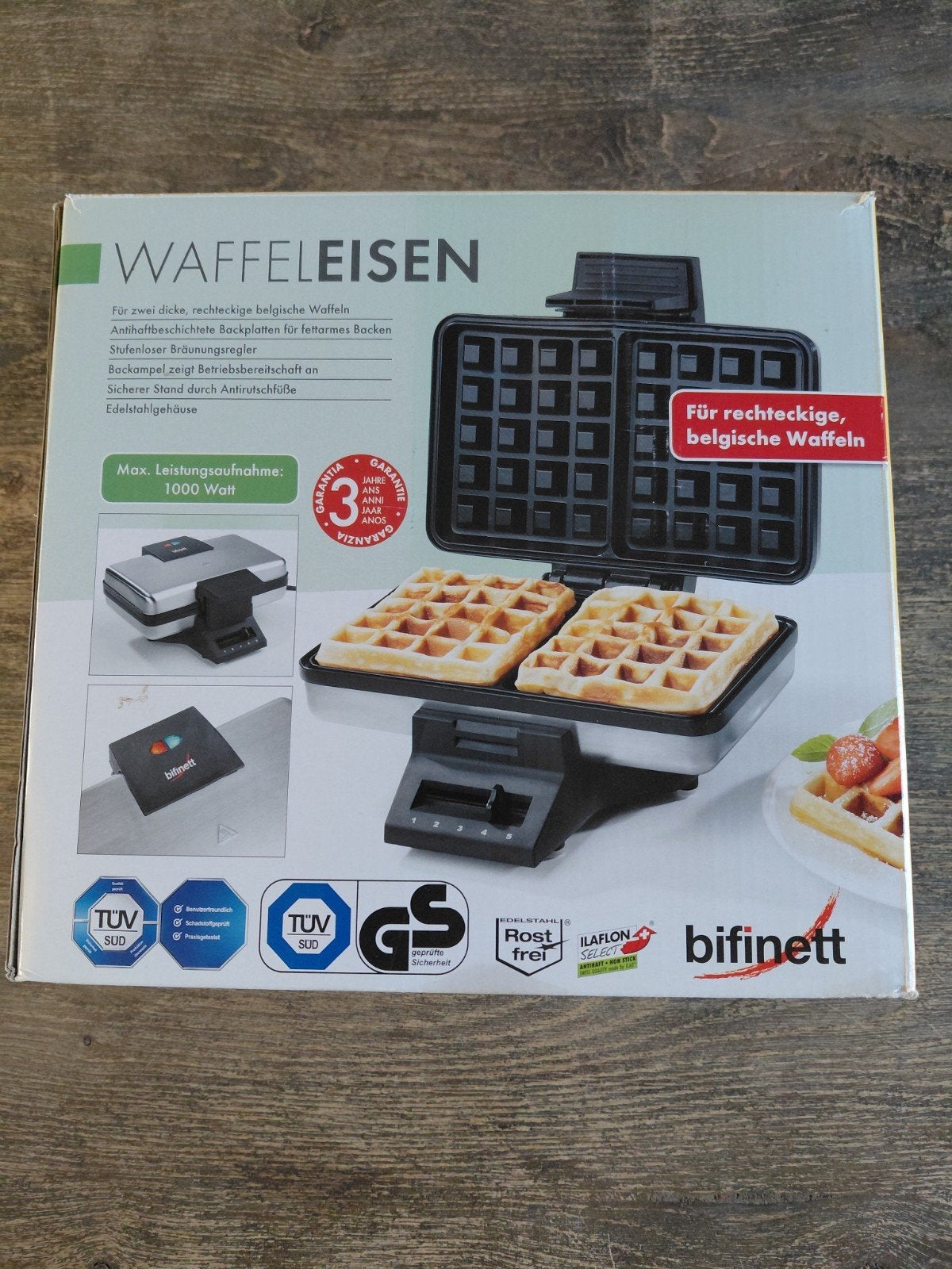 Bifinett Wafelijzer - Zo goed als nieuw, in doos, Ophalen of Verzenden, Zo goed als nieuw