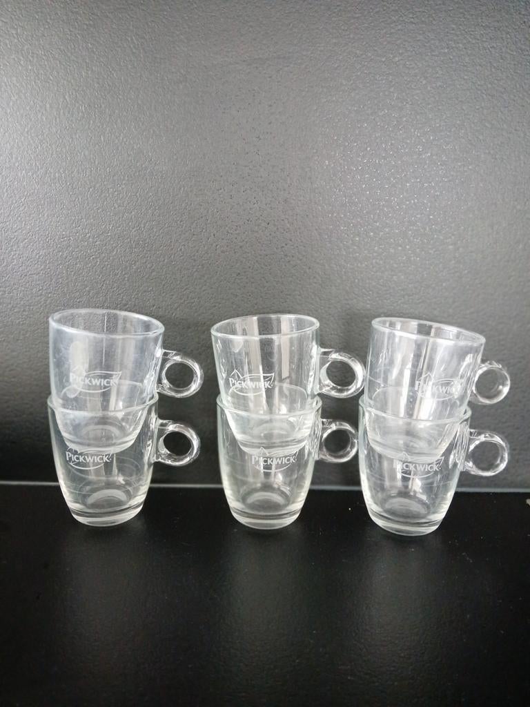 pickwick theeglazen, Huis en Inrichting, Keuken | Servies, Ophalen, Glas, Overige stijlen, Glas of Glazen