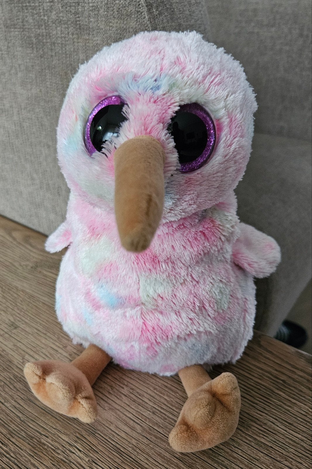 Schattige Roze Kiwi Knuffel, Ty - Zo goed als nieuw, Overige karakters, Overige typen, Ophalen of Verzenden, Zo goed als nieuw