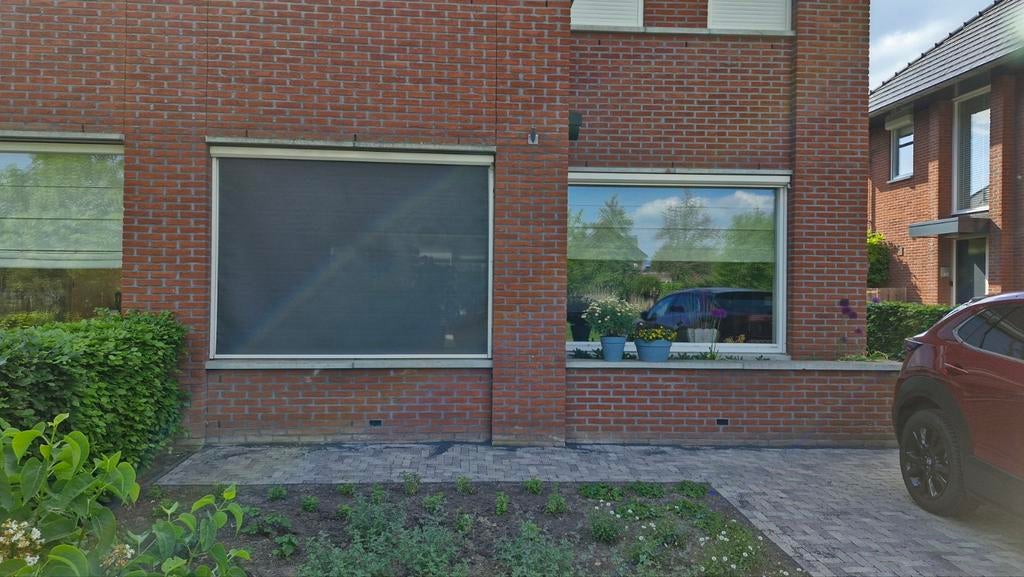 Twee handbediende screens 240x180cm, Tuin en Terras, Ophalen, Gebruikt