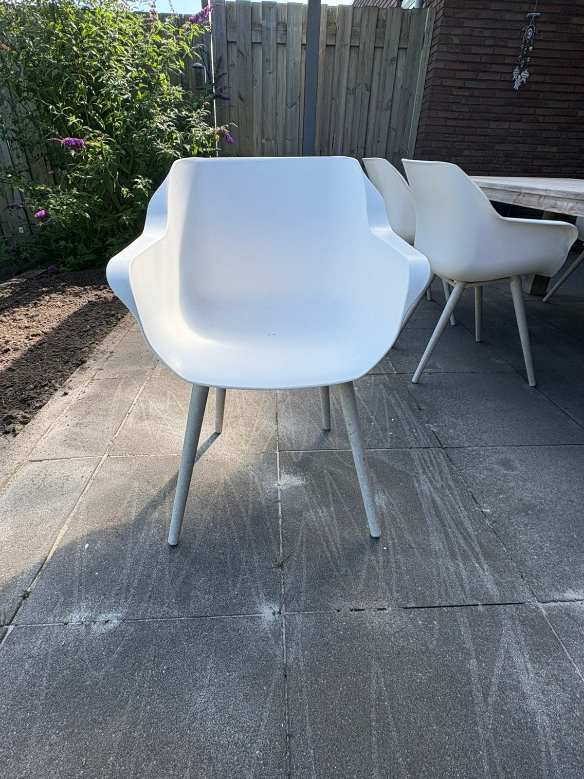 Hartman Sophie Studio stoelen, 6 stuks wit, Ophalen, Zo goed als nieuw, Kunststof