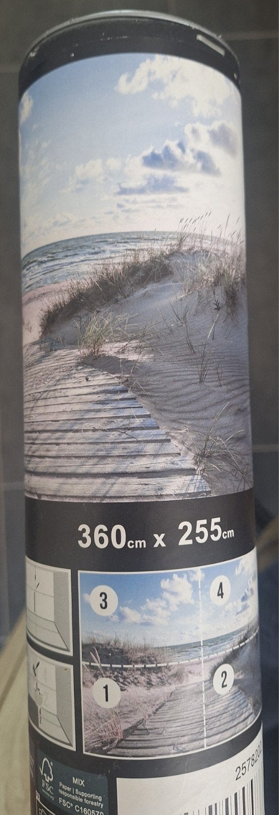 Fotobehang Strand - Nieuw in koker (360x255cm), Ophalen, Nieuw